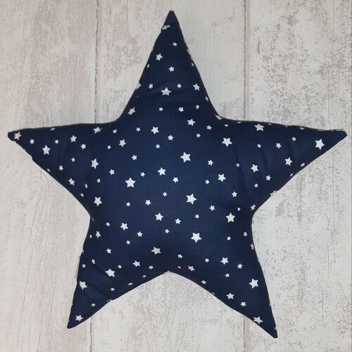 Coussin étoile bleu marine M