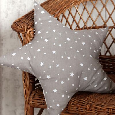Star cushion taupe gray M