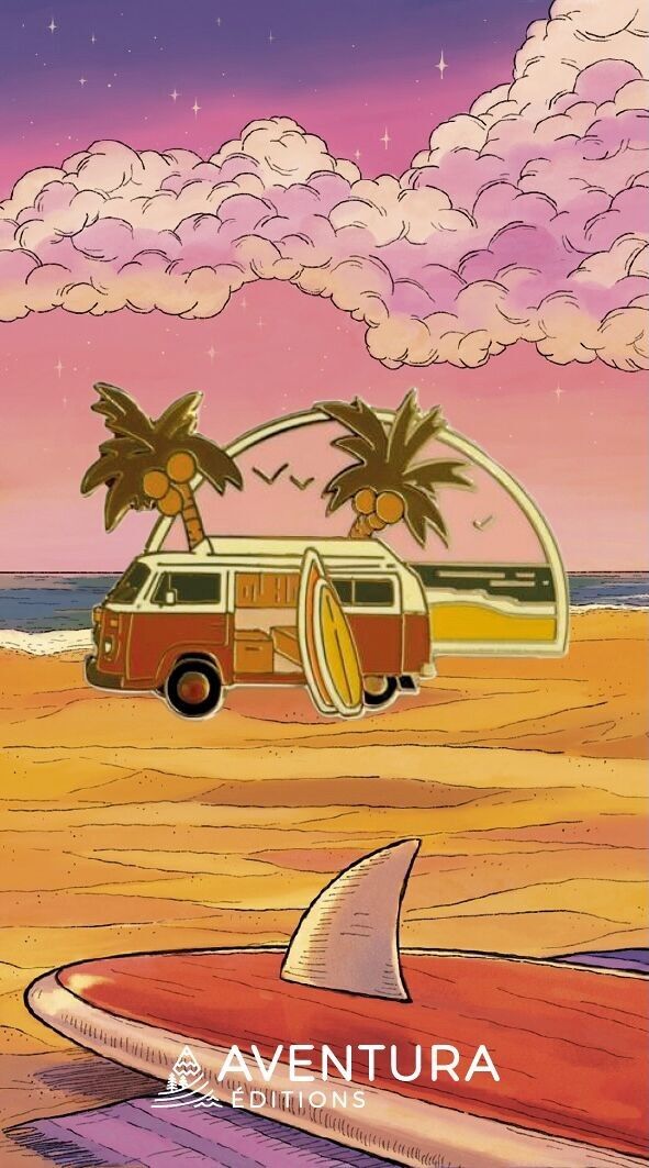Pin’s van plage