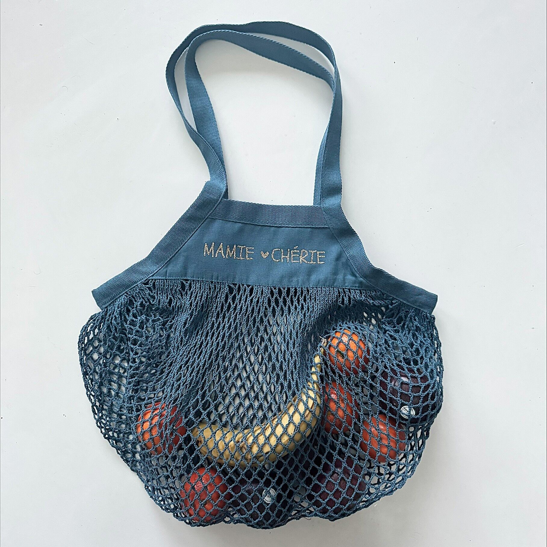 Borsa della spesa in rete - Nonna Darling - 4 colori tra cui scegliere