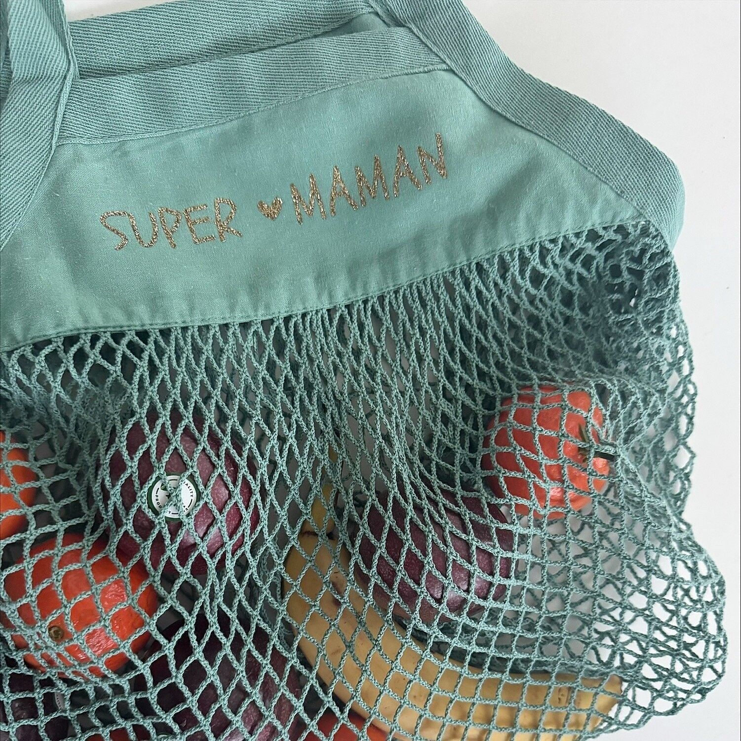 Borsa della spesa in rete - Super Mom - 4 colori tra cui scegliere