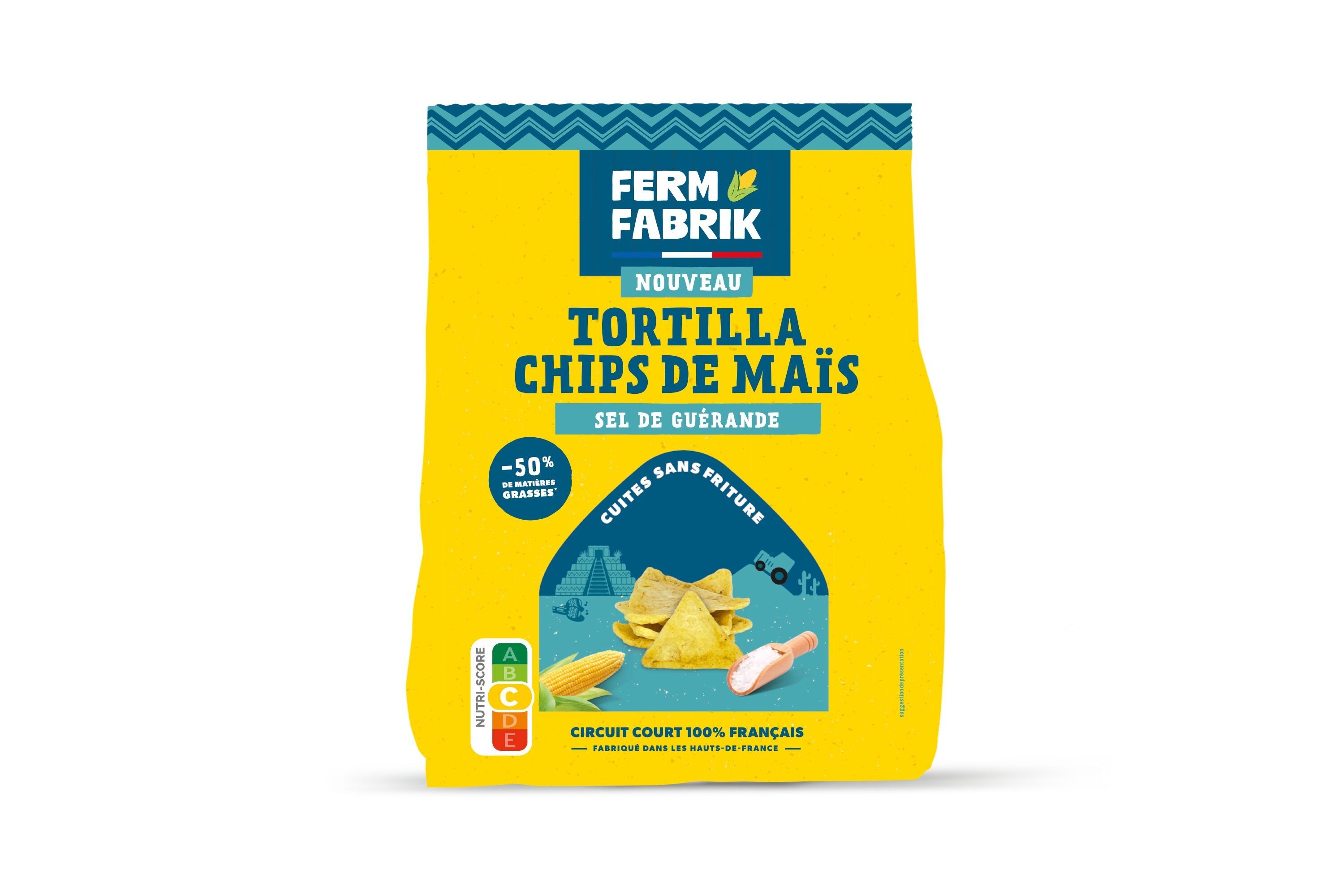 Chips de tortilla de maíz artesanales - Sal de Guérande