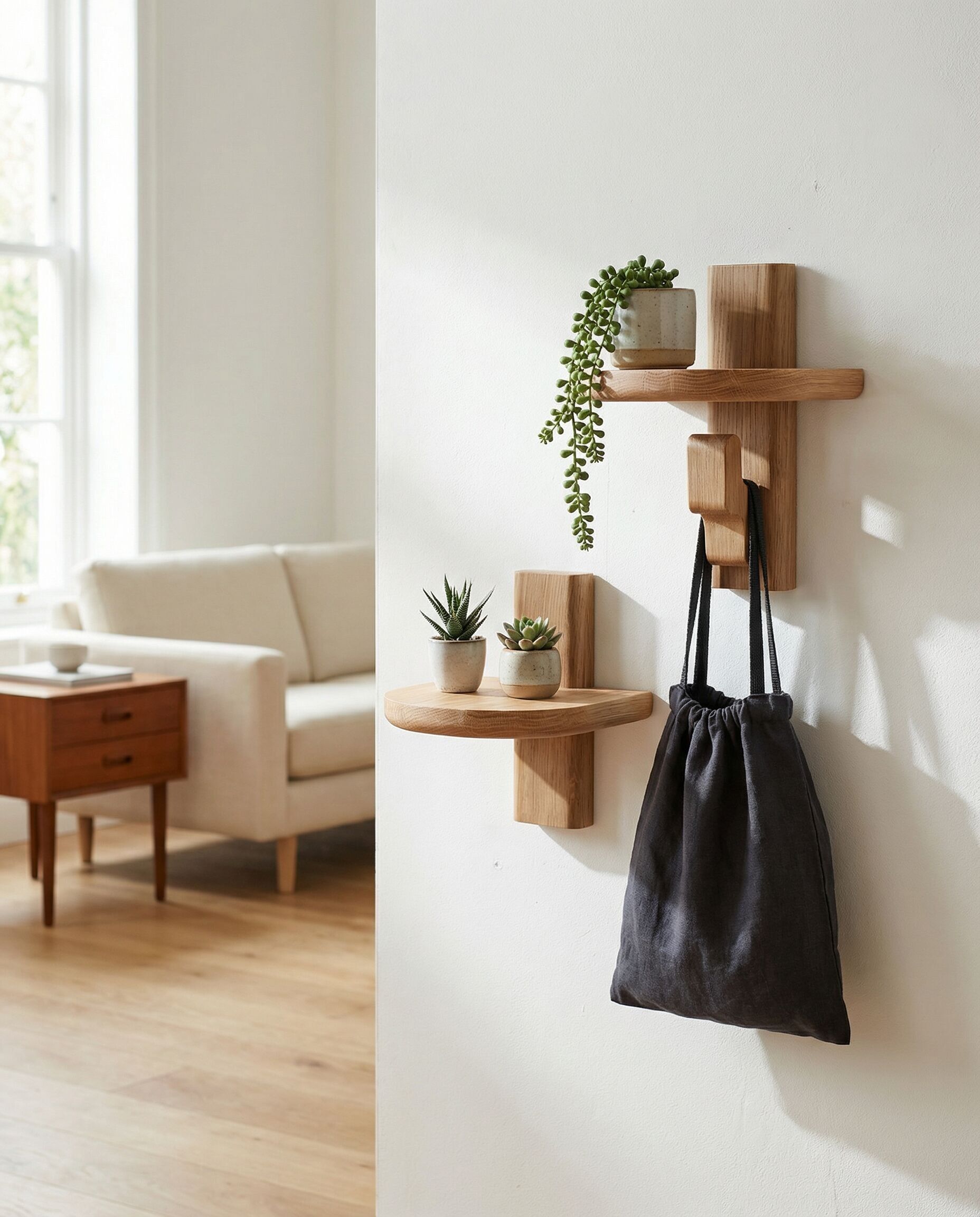 Alcove - mini shelf in solid French oak