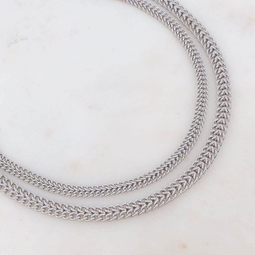 doppelsträngige flache Netzkette