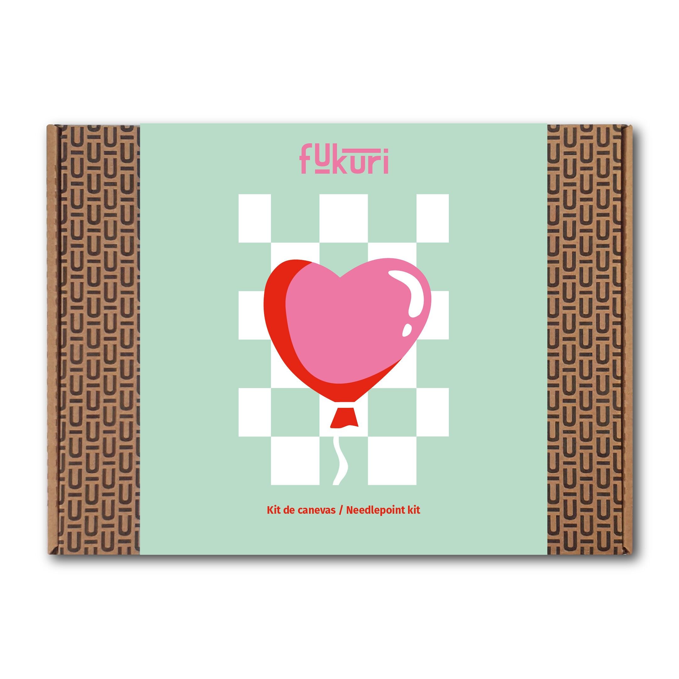 Herz-Ballon-Leinwand-Set