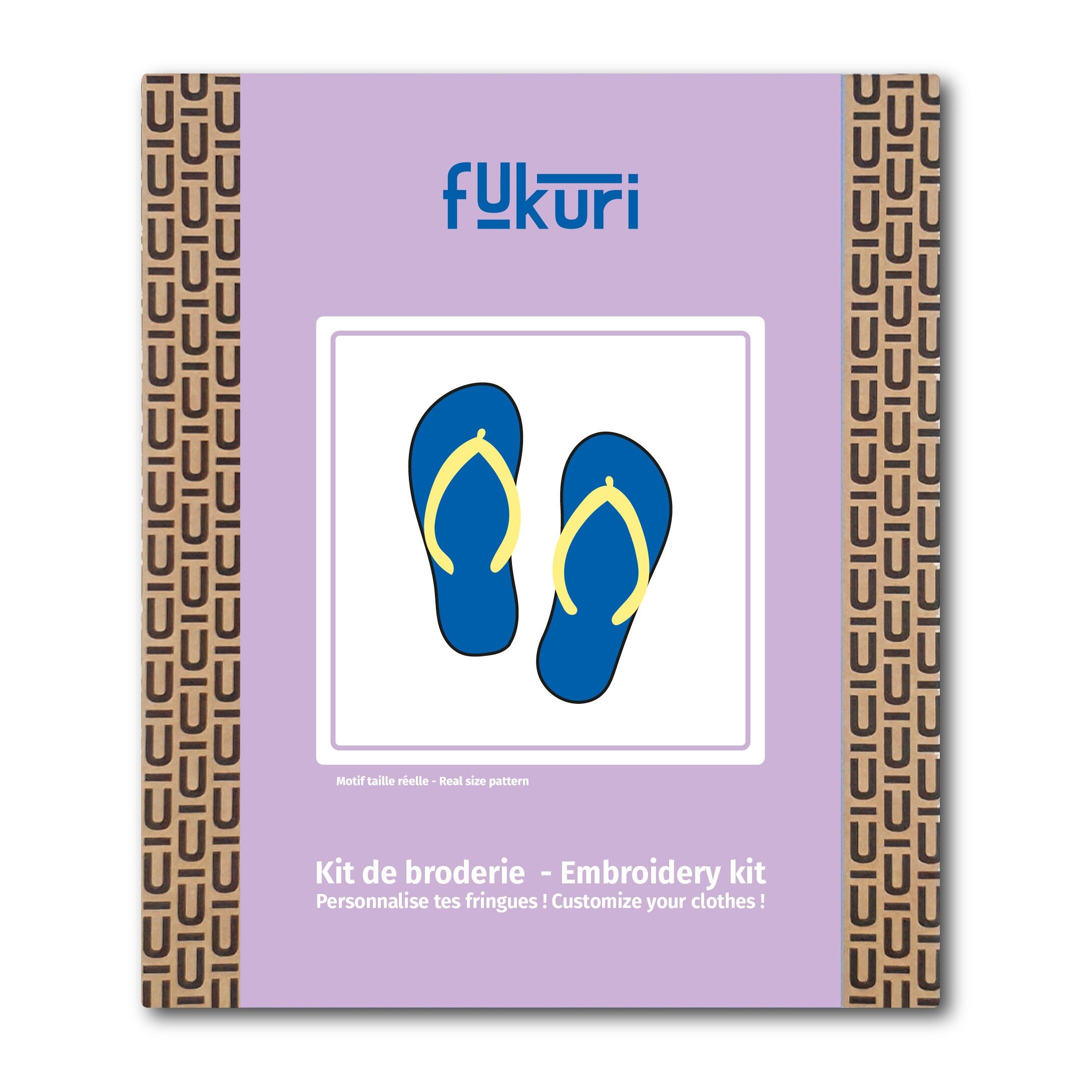 Embroidery kit - Flip-flops