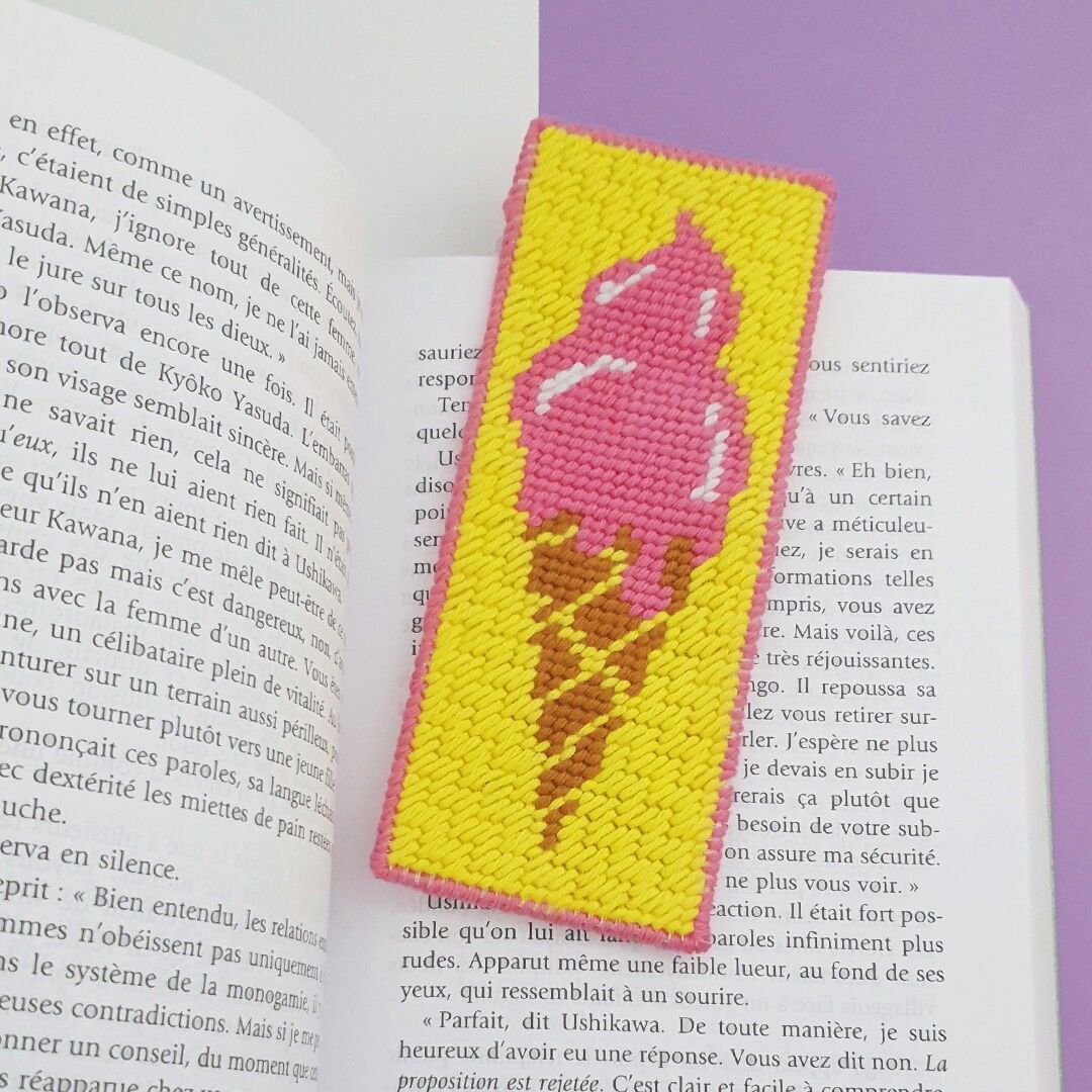 DIY Canvas Kit - Bookmark - Ice Cream