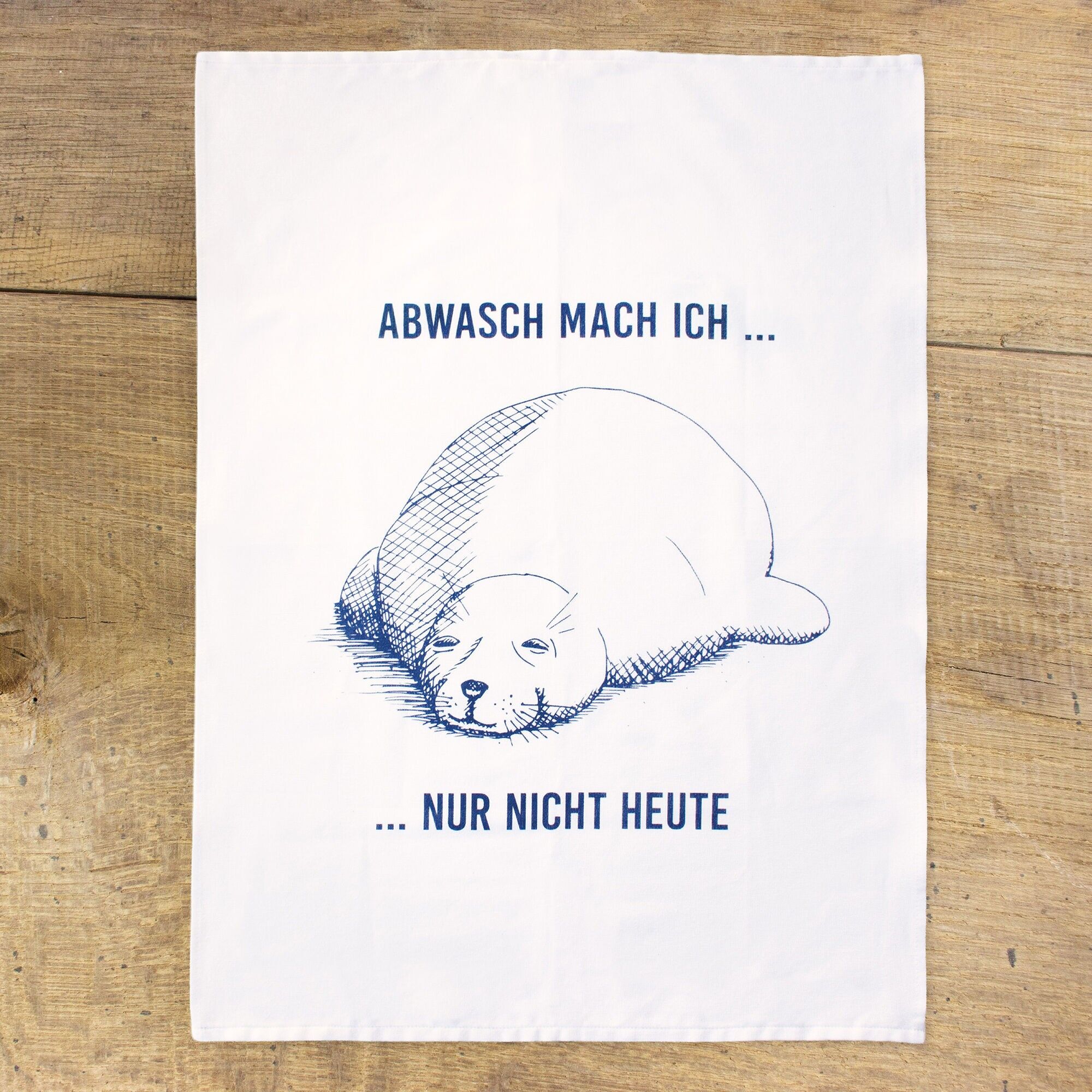 Dish towel "Lazy Seal"