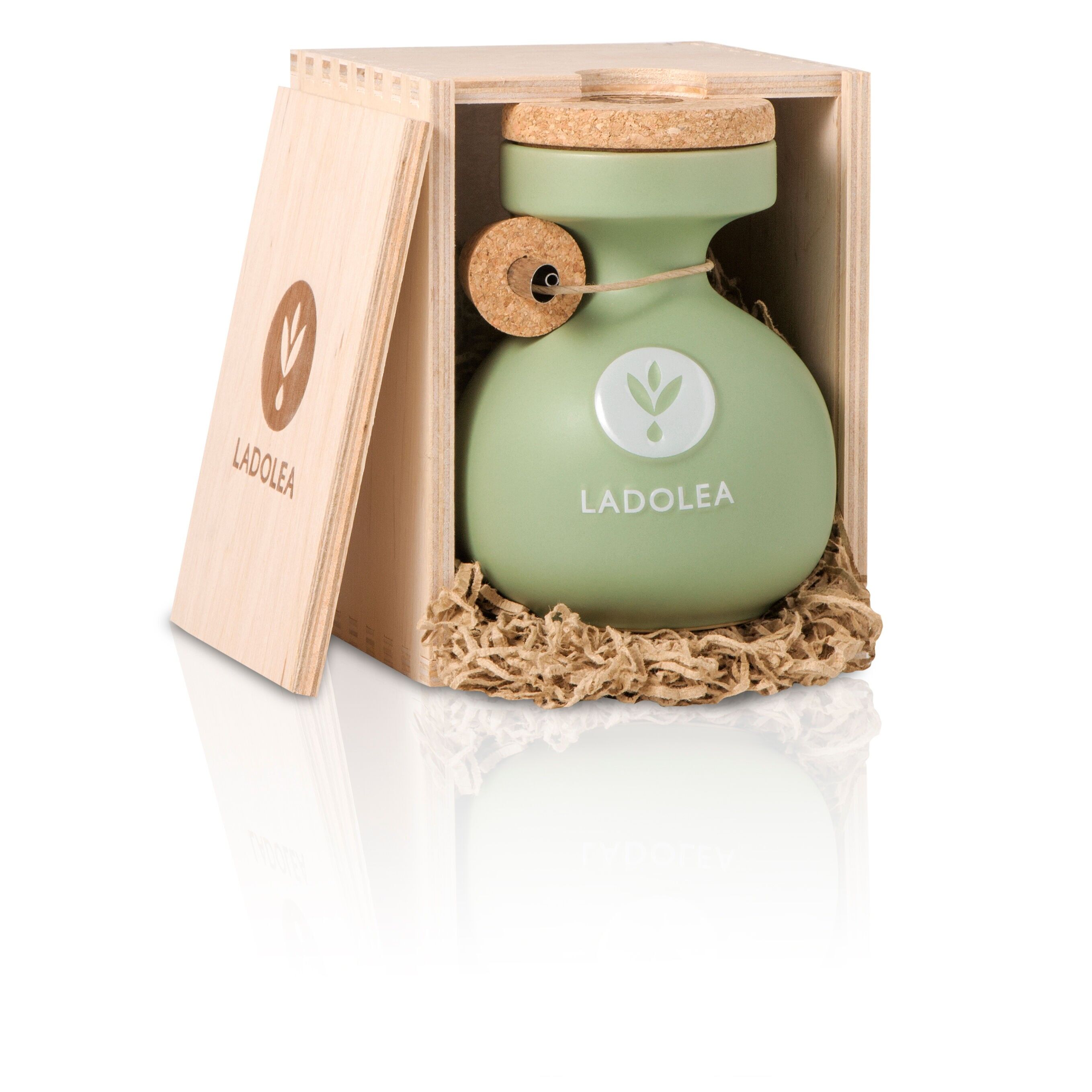 Natives Bio-Olivenöl extra, mittelfruchtig – Sorte Koroneiki, 600 ml, Holzflasche