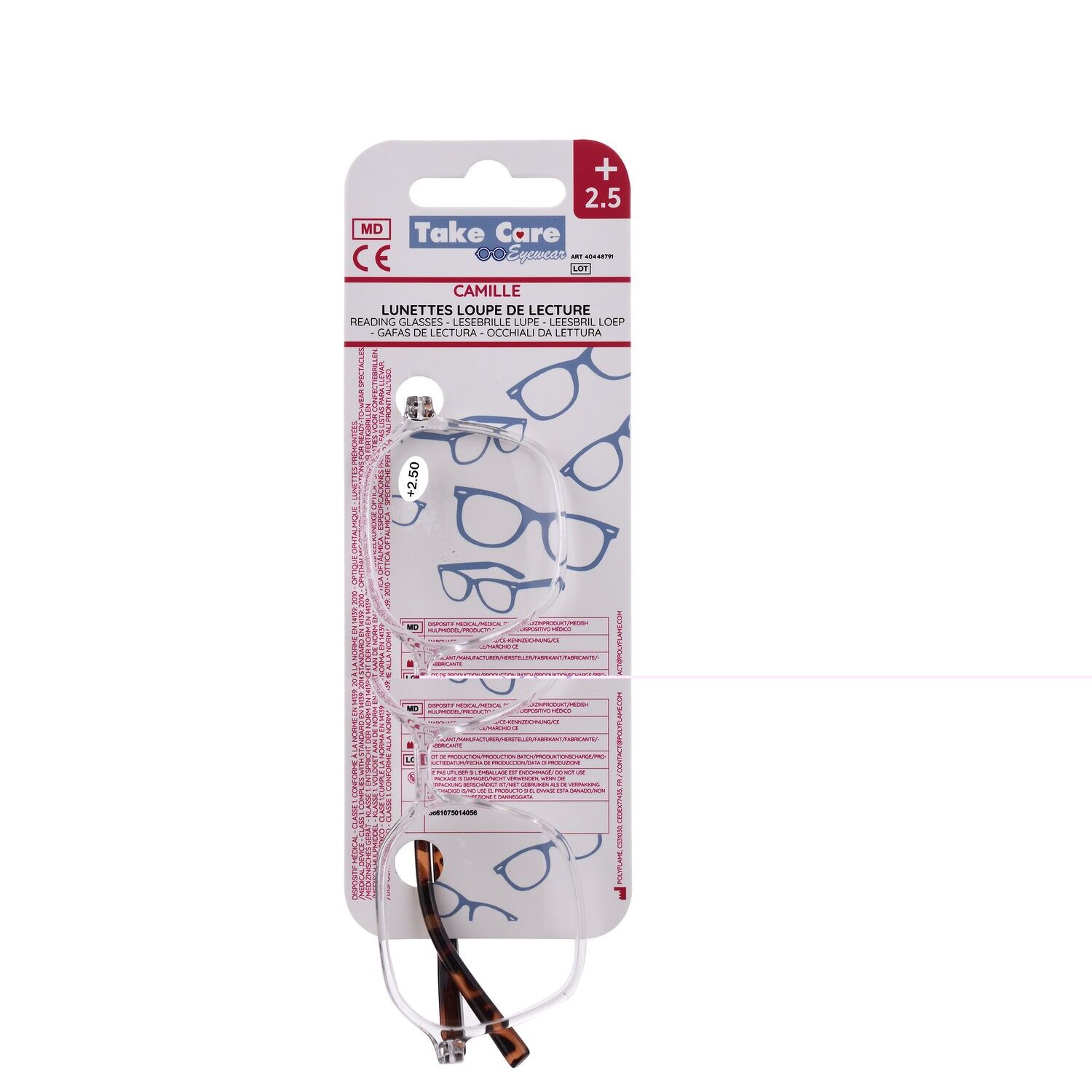 Lunettes de lecture - Camille Transparente et écaille +2.5