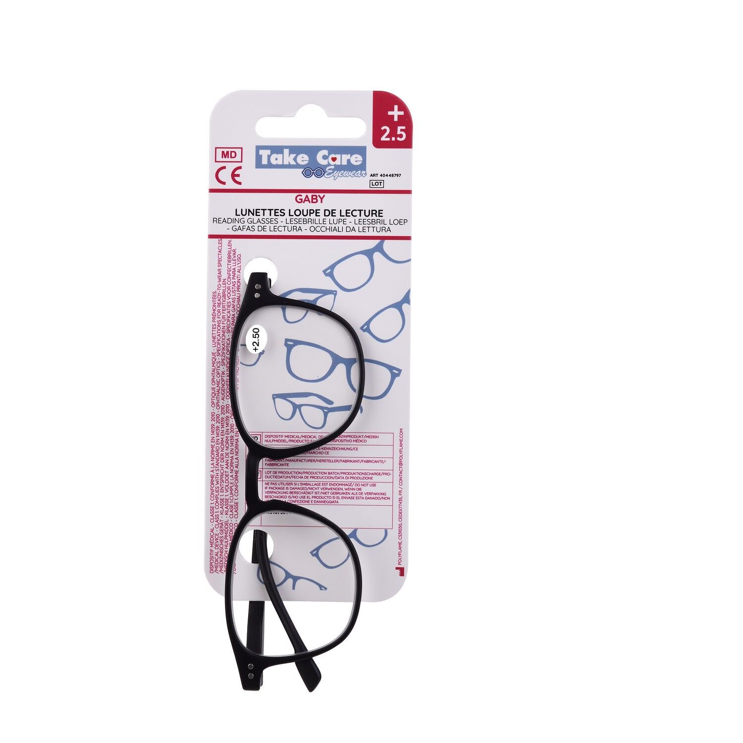 Lunettes de lecture - Gaby Noir +2.5