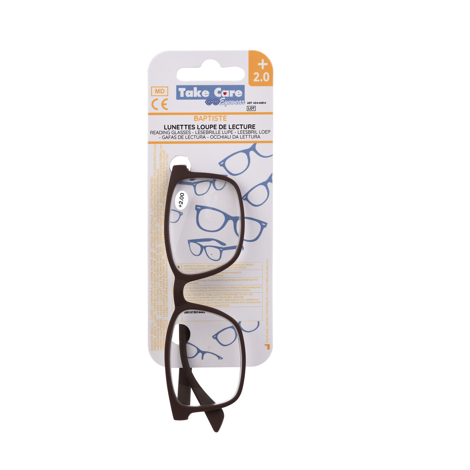 Reading glasses - Baptiste Marron +2. 0