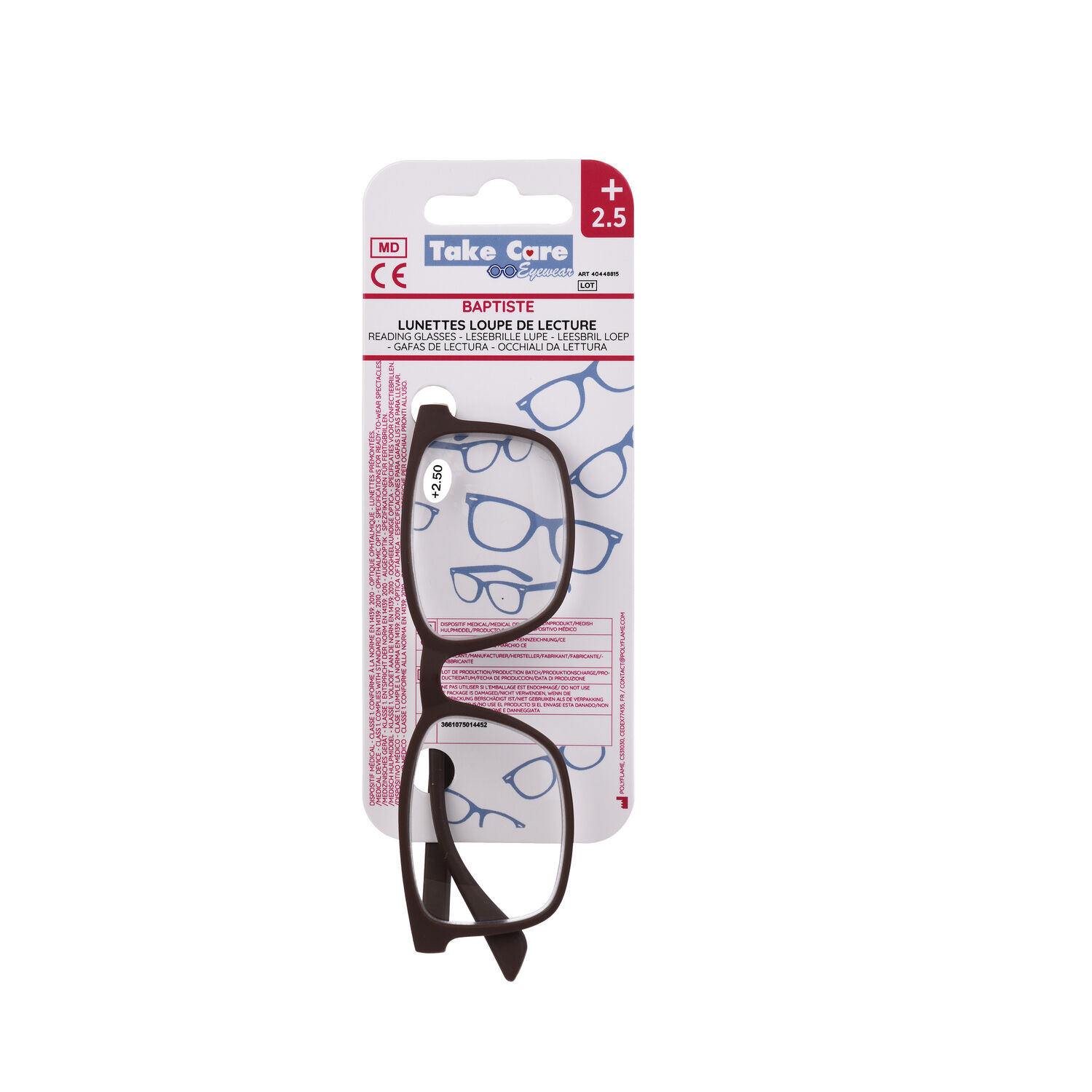 Reading glasses - Baptiste Marron +2. ⑤ 
