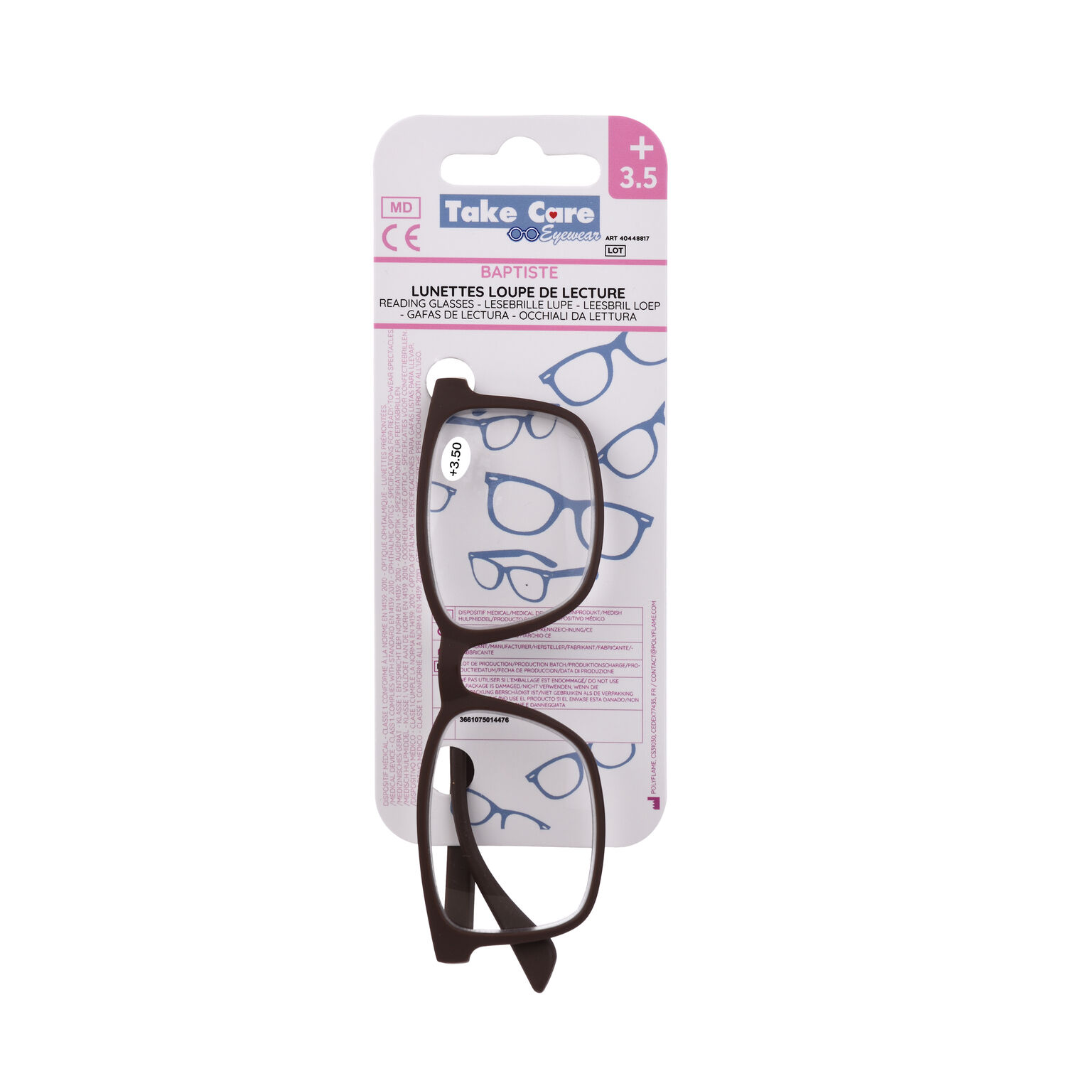 Reading glasses - Baptiste Marron +3. ⑤ 