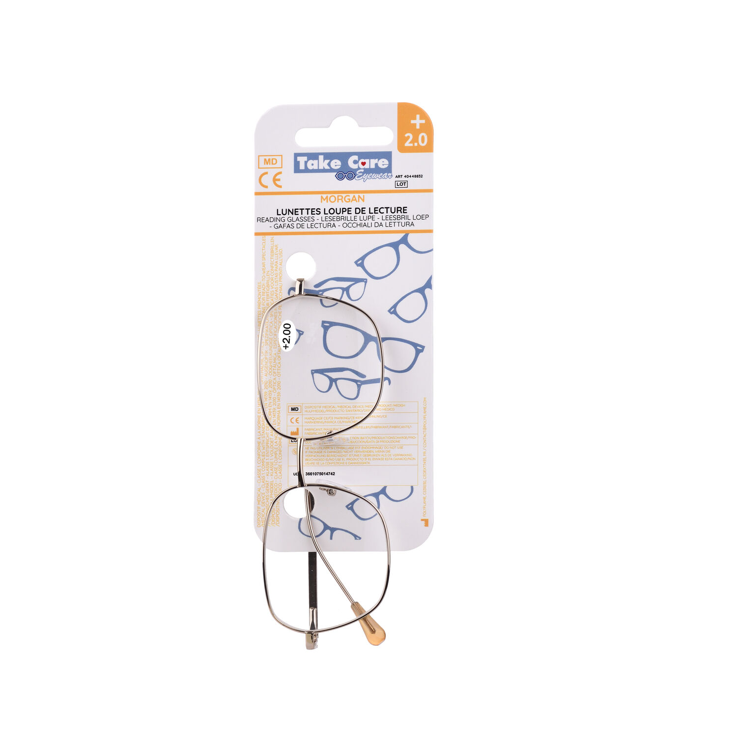 Reading glasses – Morgane Metal +2. 0