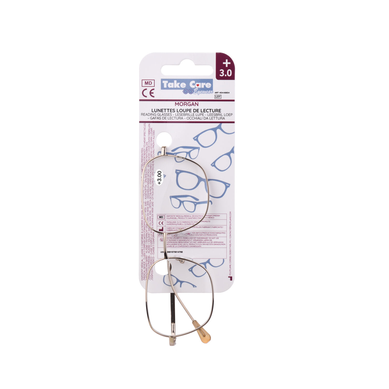 Reading glasses – Morgane Metal +3. 0