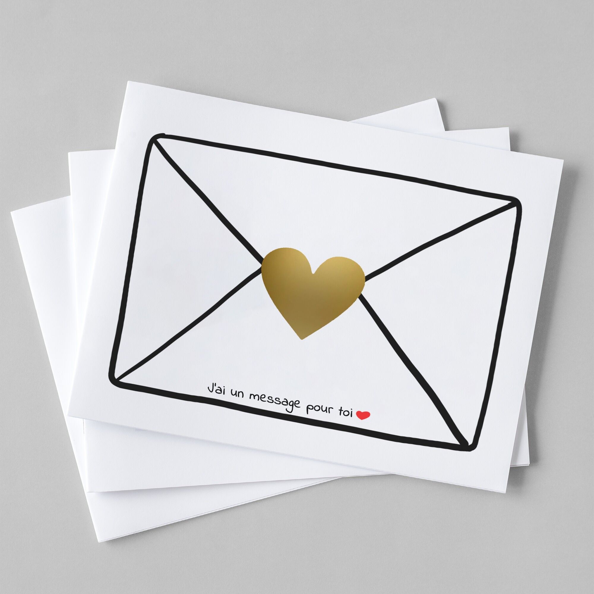 Carte à gratter avec message à écrire et zone à gratter