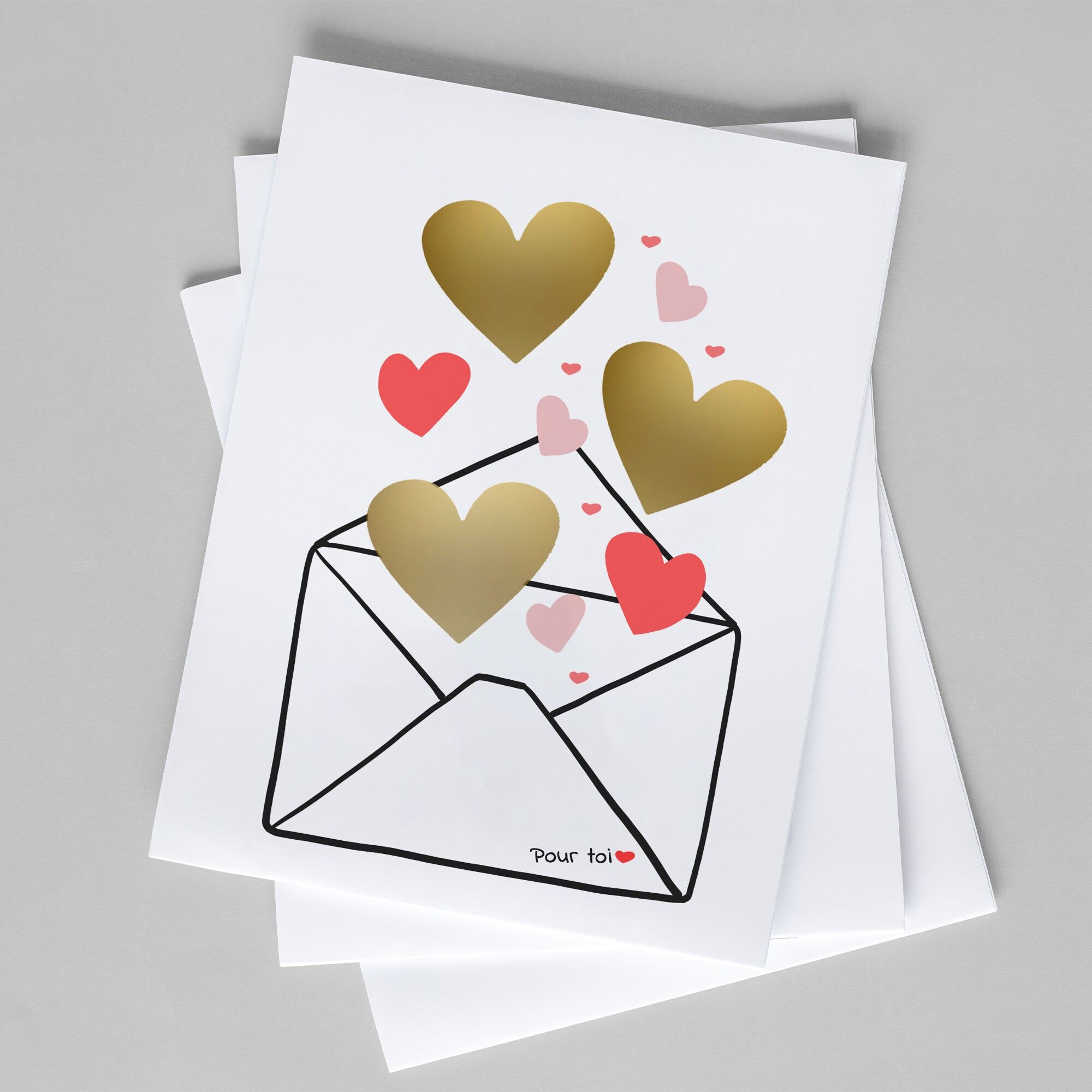 Carte à gratter avec message à écrire soi-même et zone à gratter