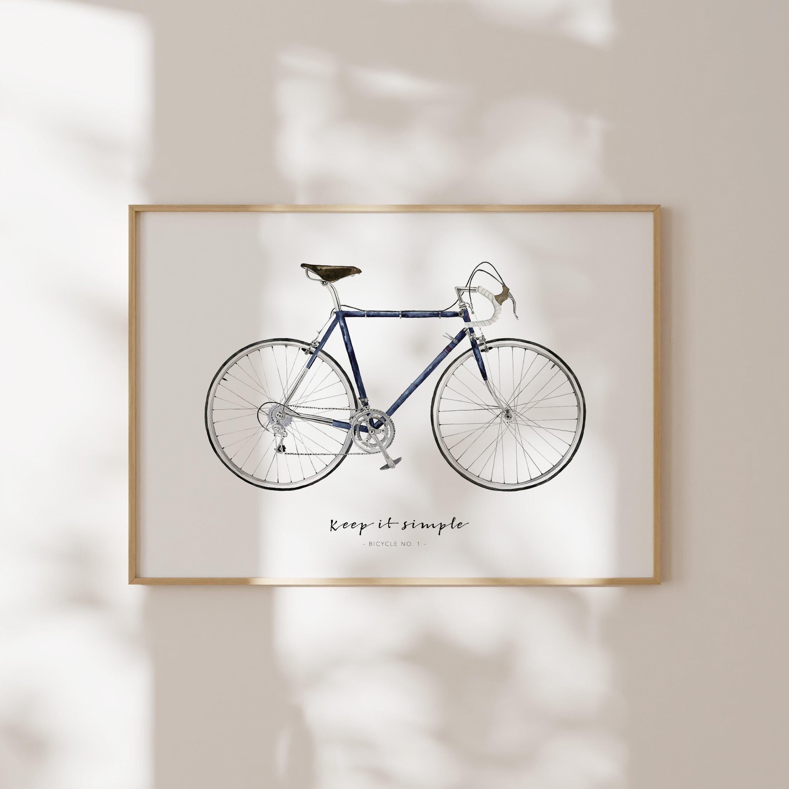 Art print - Keep it simple | Blue Bicycle