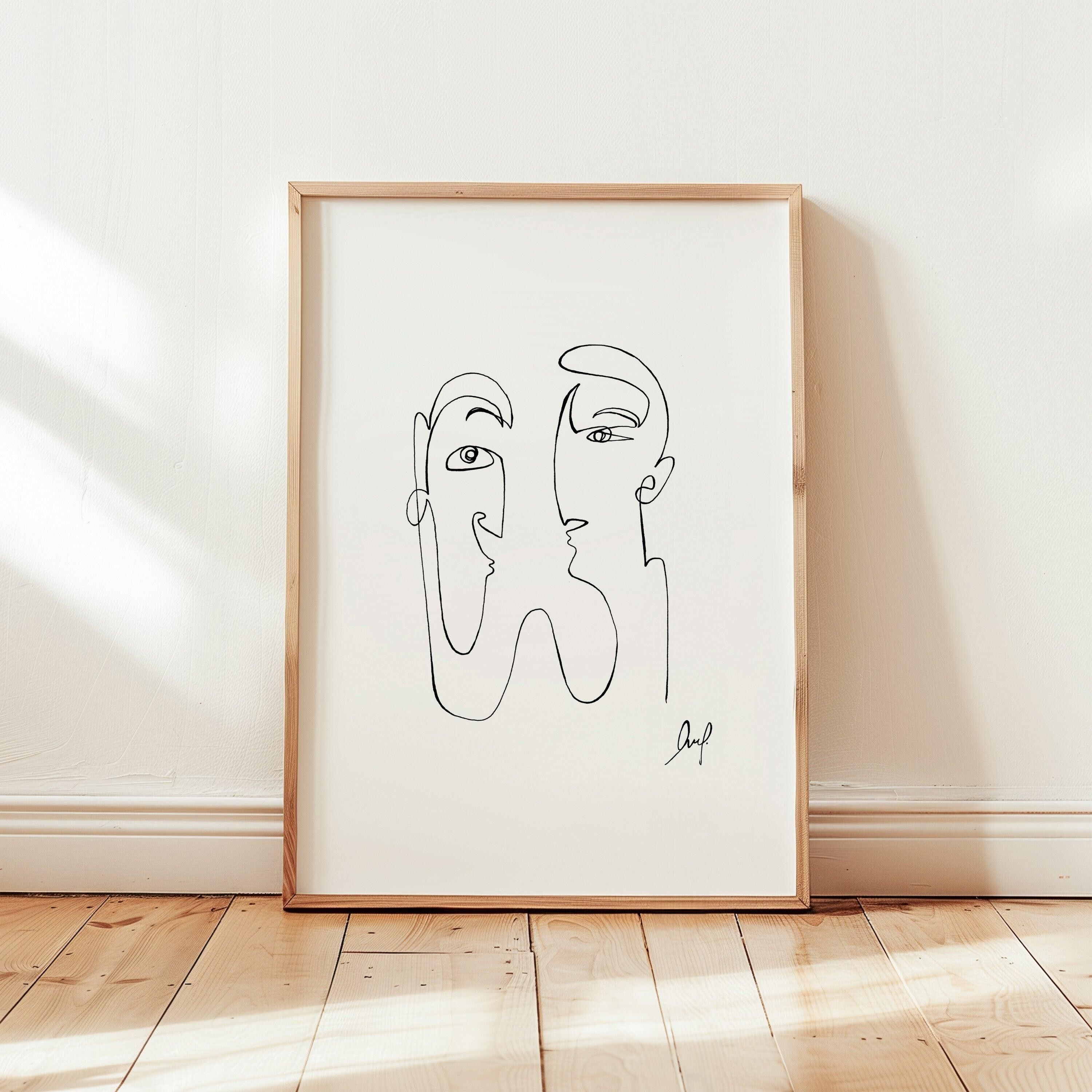 Art Print - Art Line | Couple