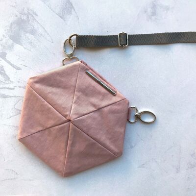 Umwandelbare Hexagon-Tasche Rosa