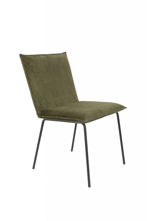 Chair floke velvet olive