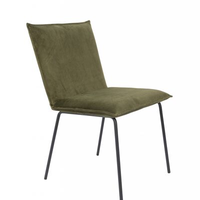 Chair floke velvet olive