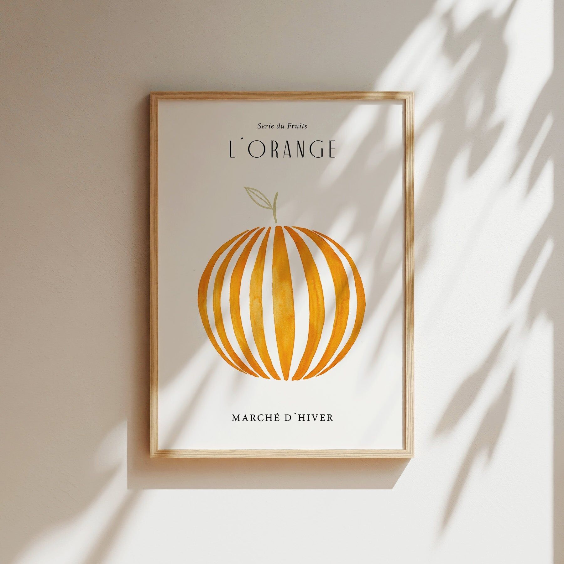 Estampe d'art - L'orange