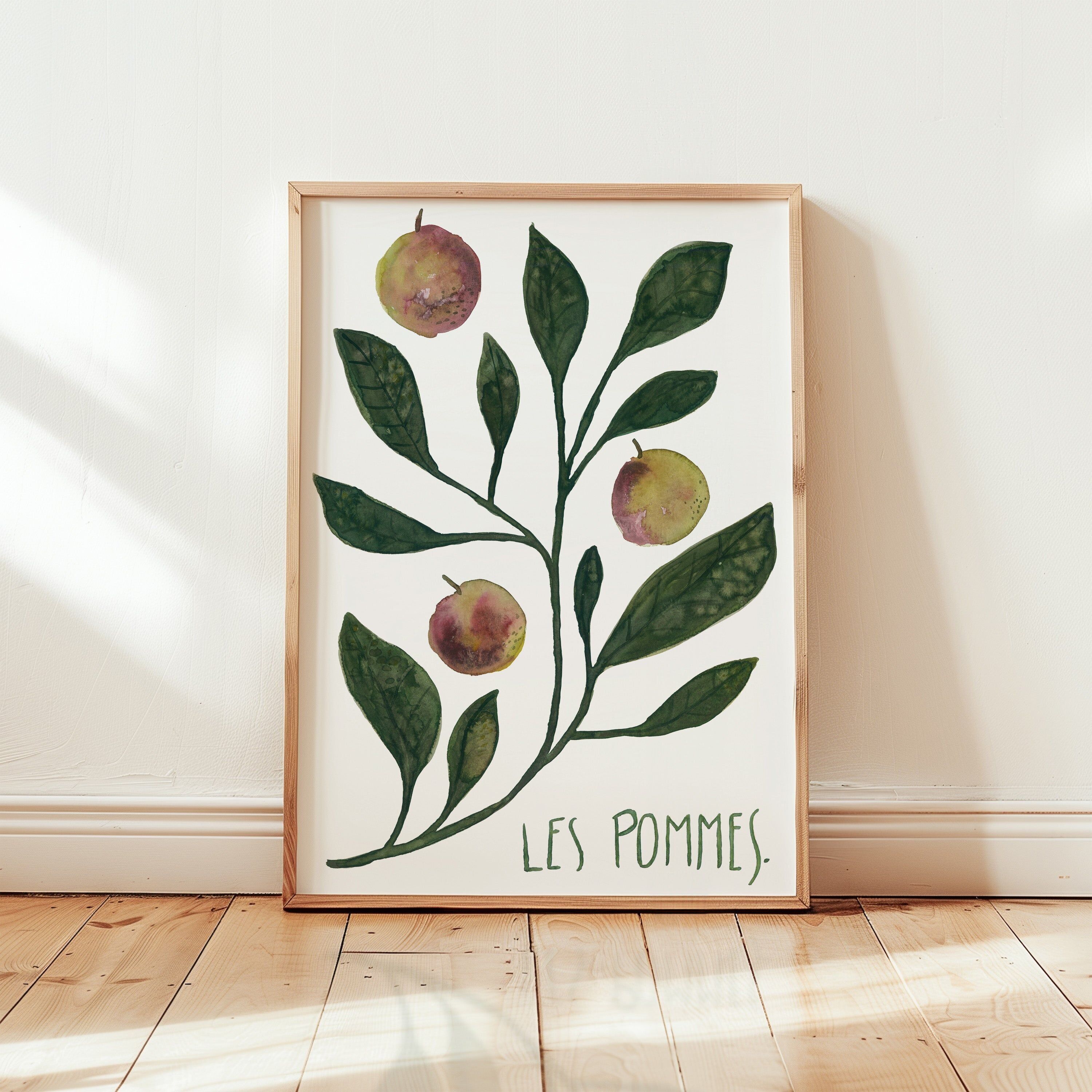 Estampe - Les pommes