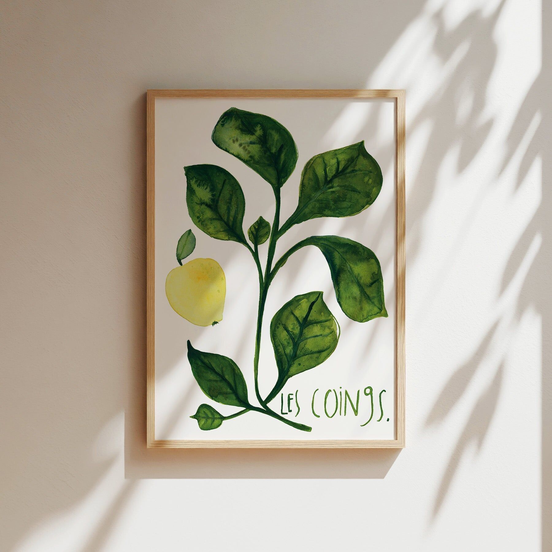 Estampe d'art - Les coins