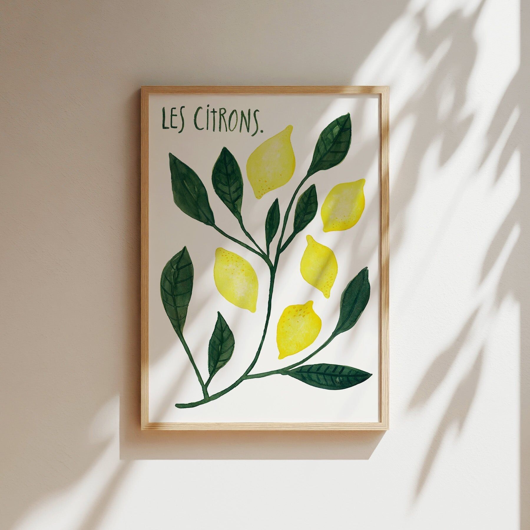 Estampe - Les citrons