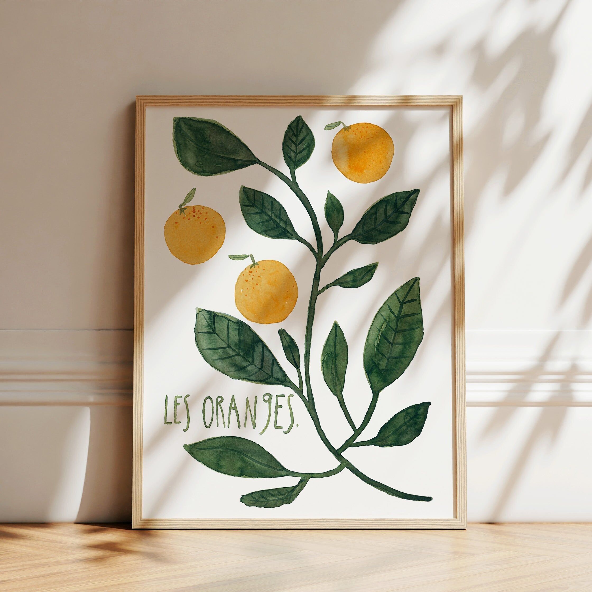 Estampe - Les oranges