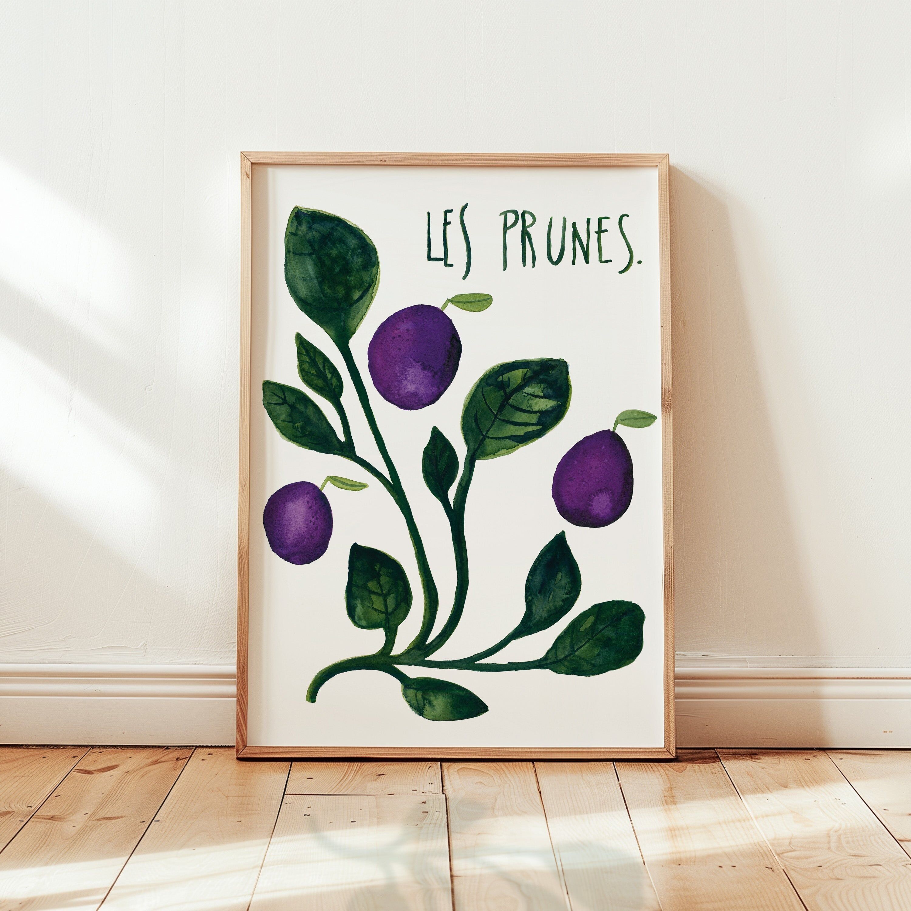 Estampe - Les prunes