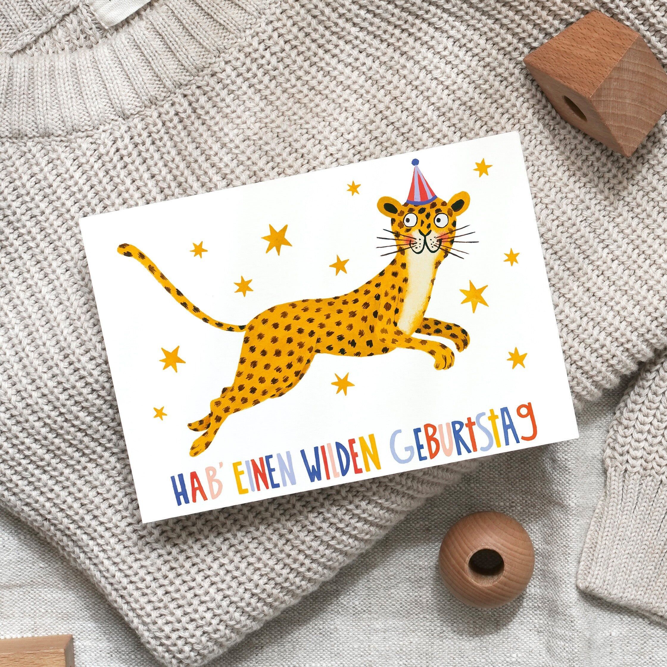Carte postale · Anniversaire sauvage | Léopard