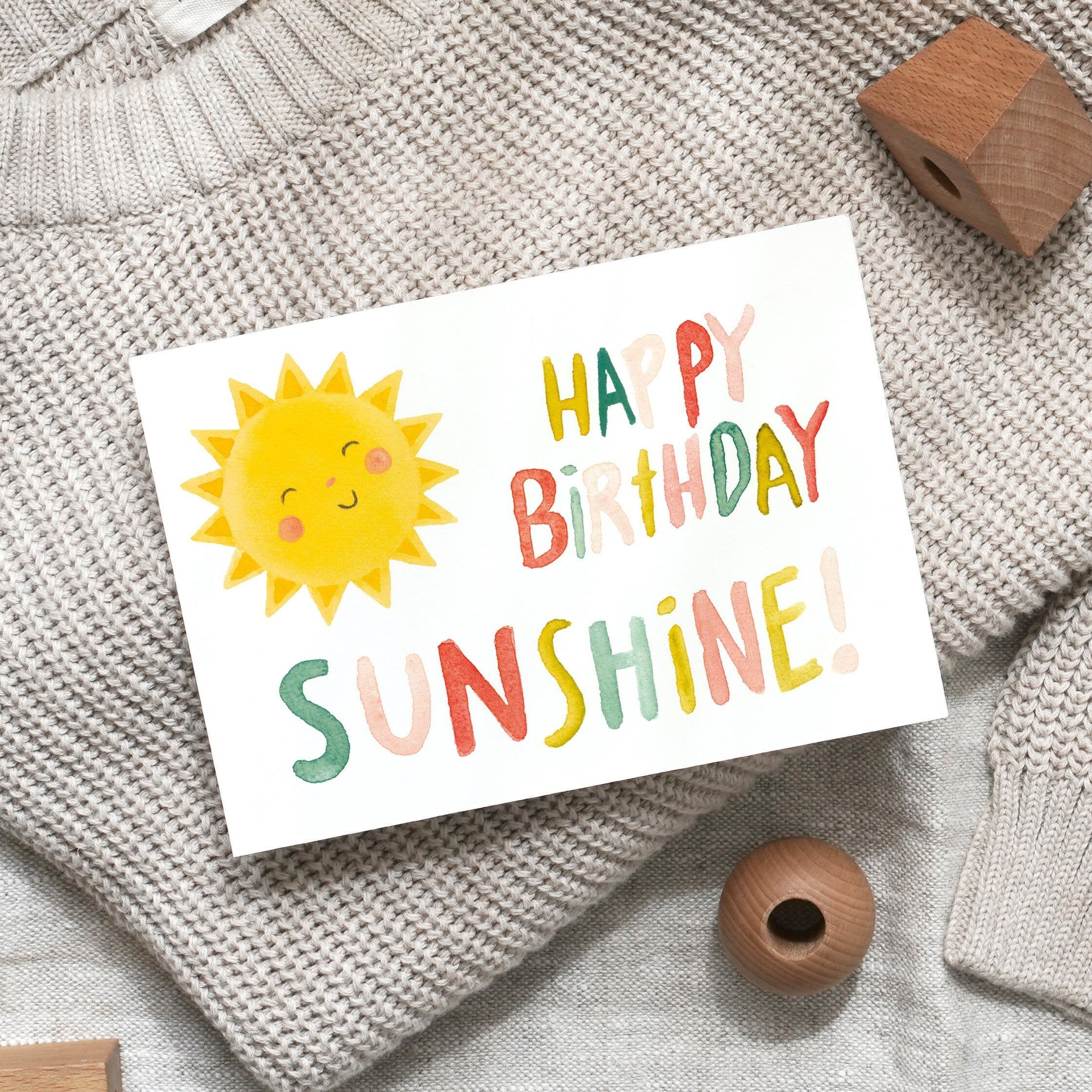 Carte postale · Joyeux anniversaire Soleil