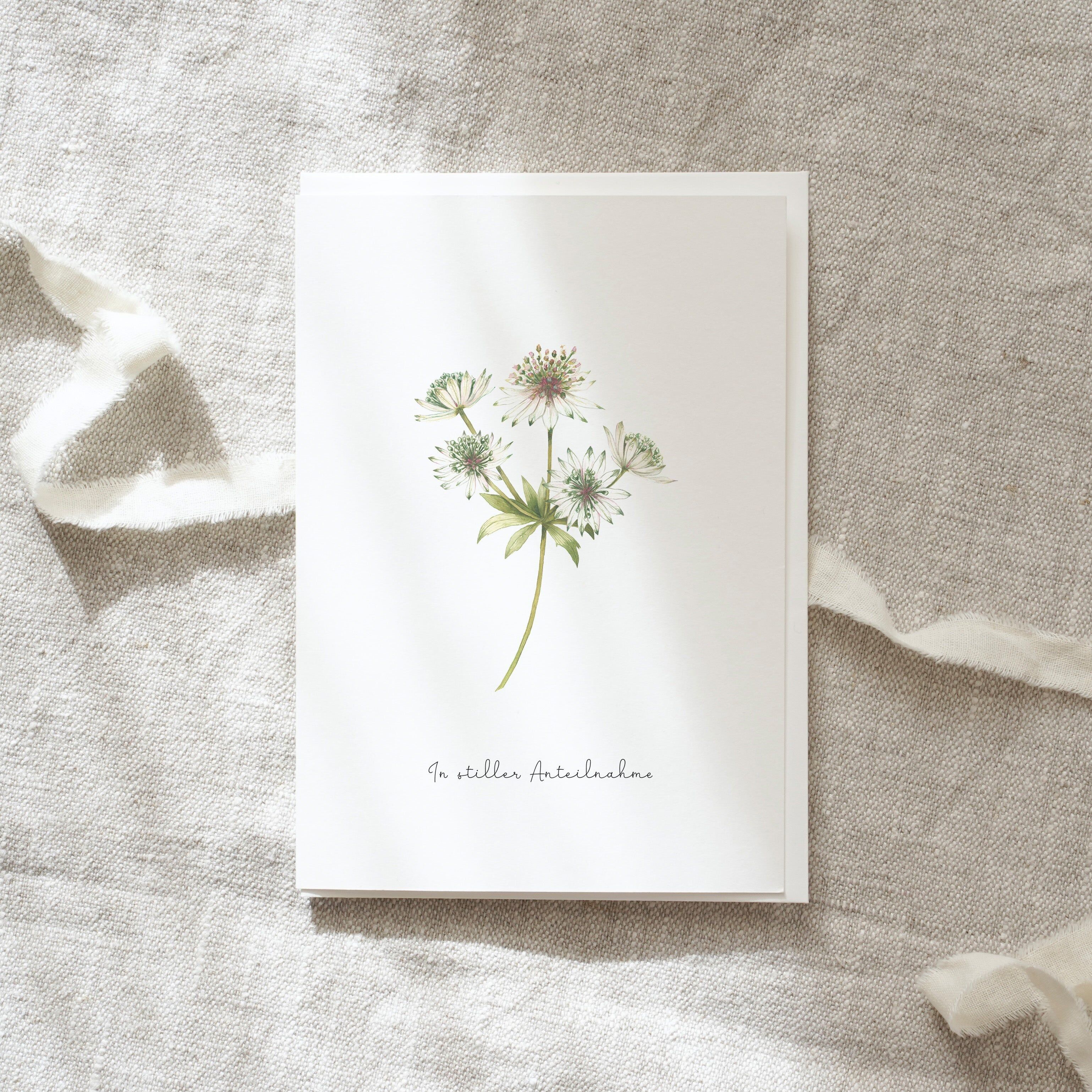Carte de vœux · Avec toute ma sympathie | Masterwort