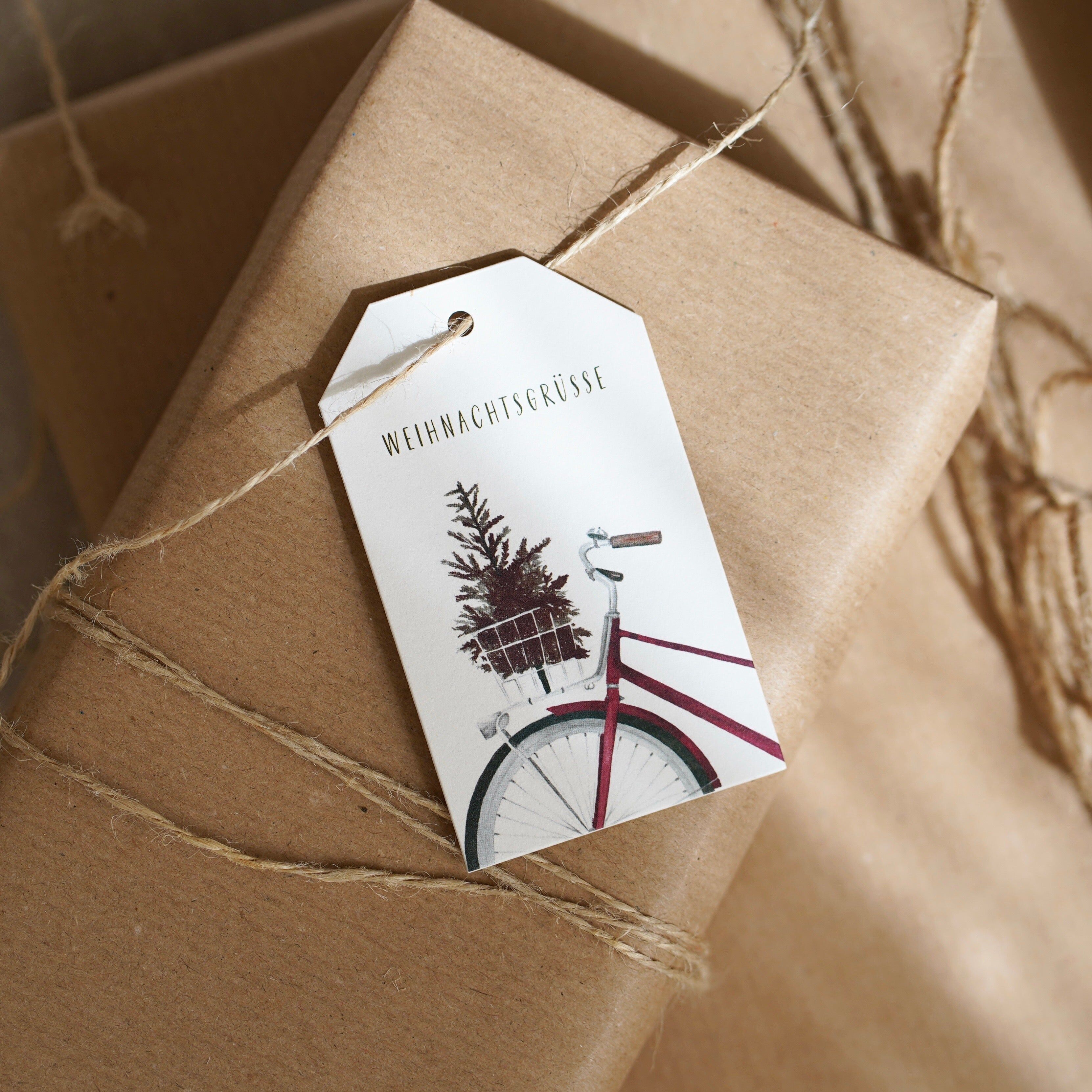 Étiquettes cadeaux · Vœux de Noël | Vélo