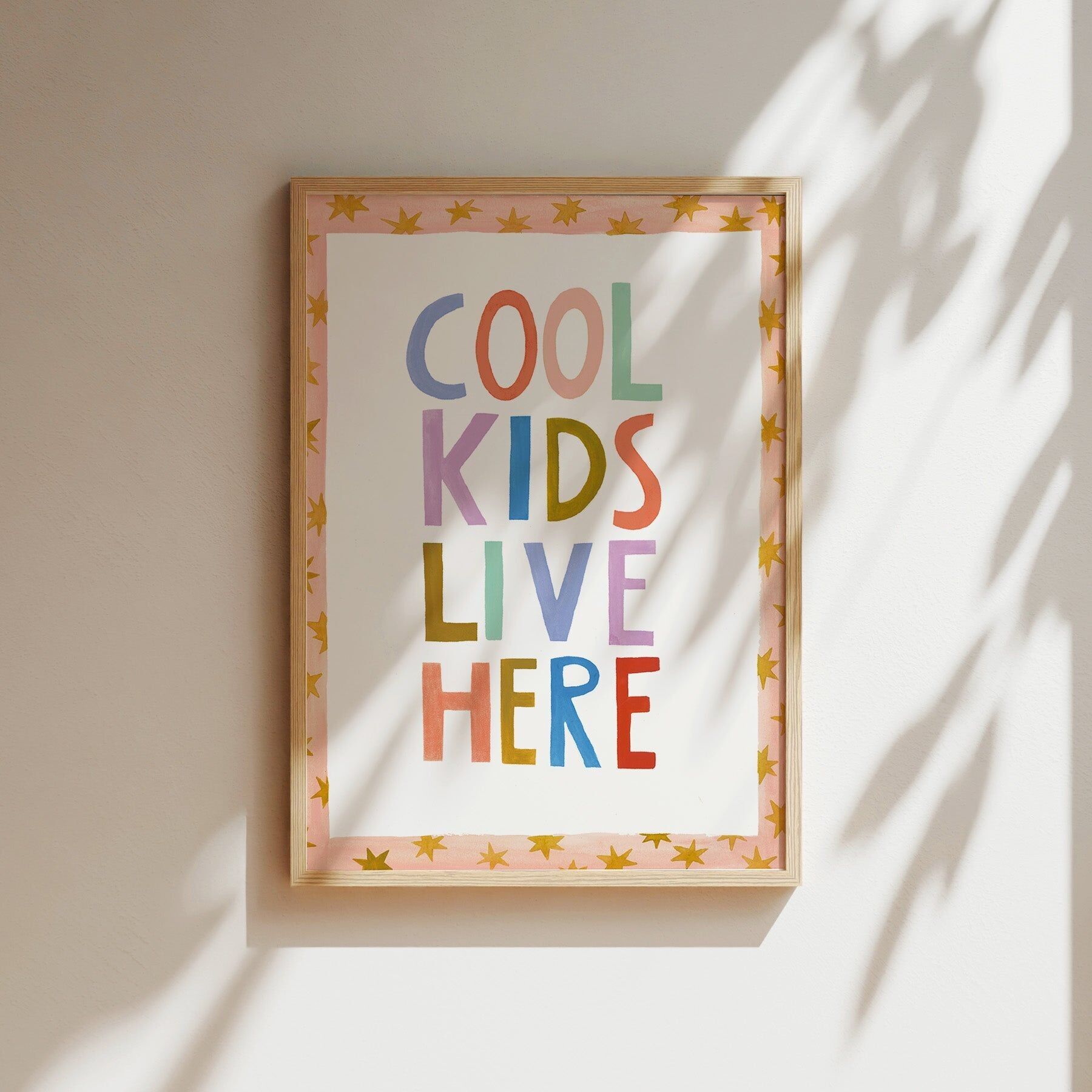 Affiche artistique - Ici vivent les enfants cool