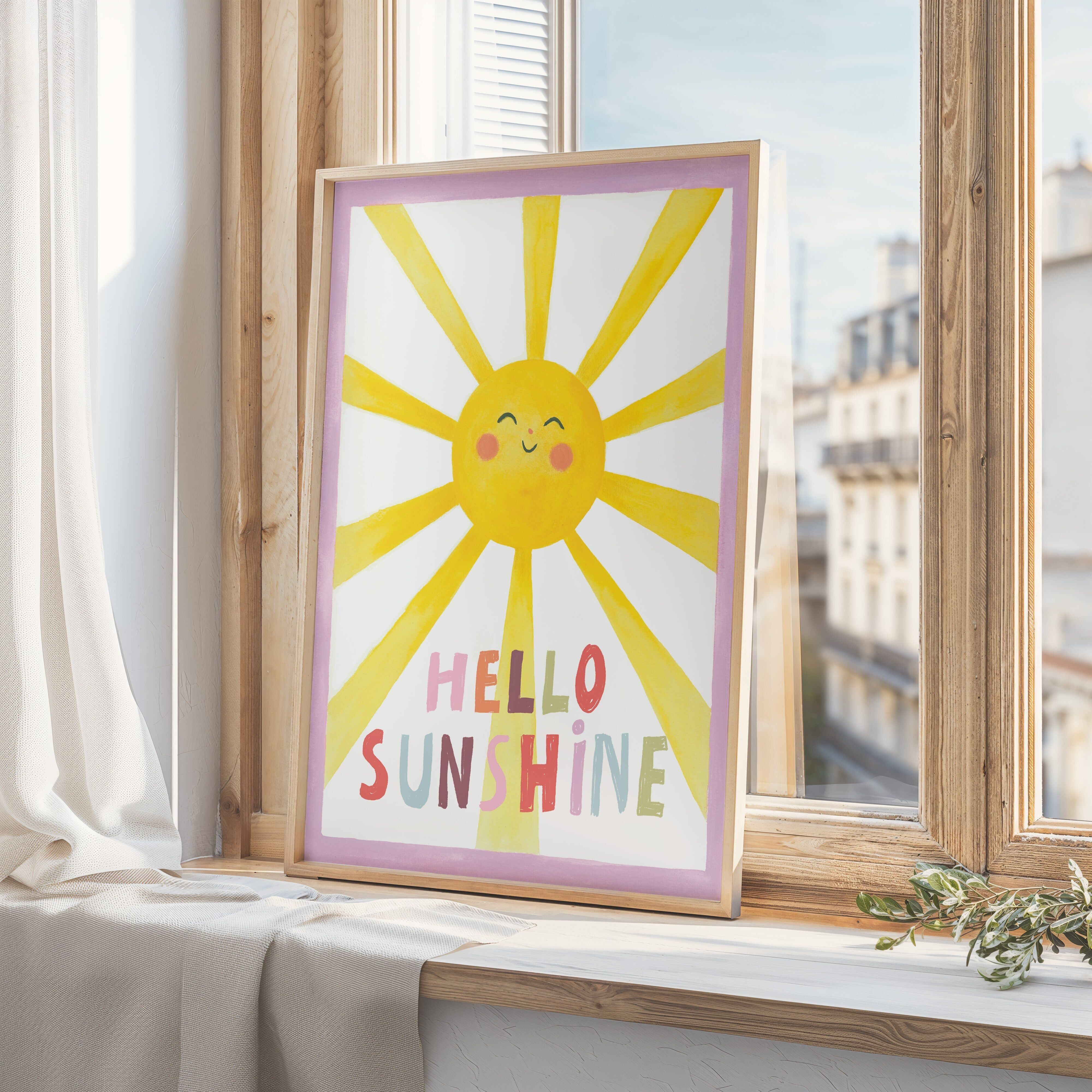 Estampe artistique - Bonjour soleil