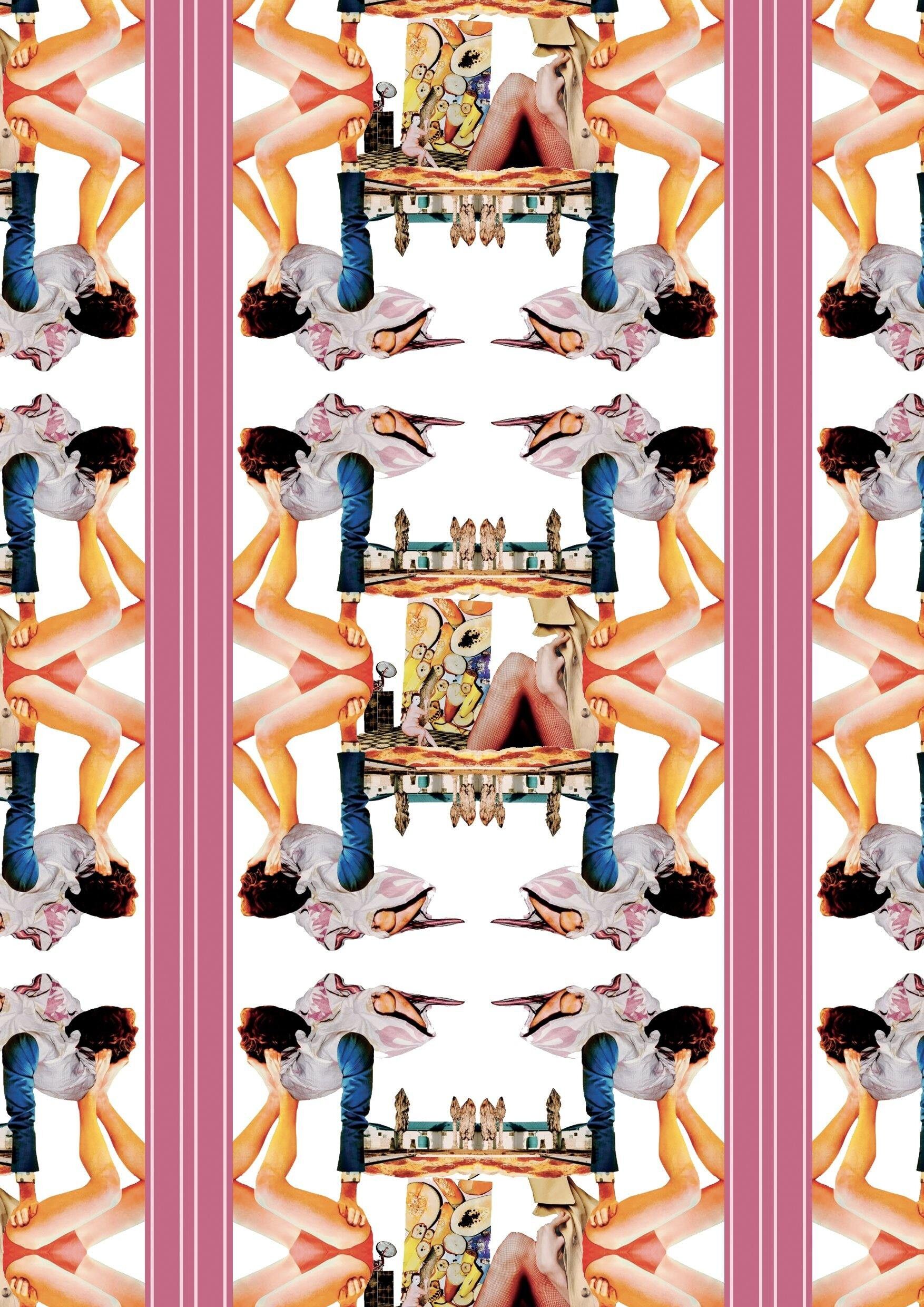 Vliestapete - Am Pizza-Pool 🍕 (50 cm x 1000 cm)