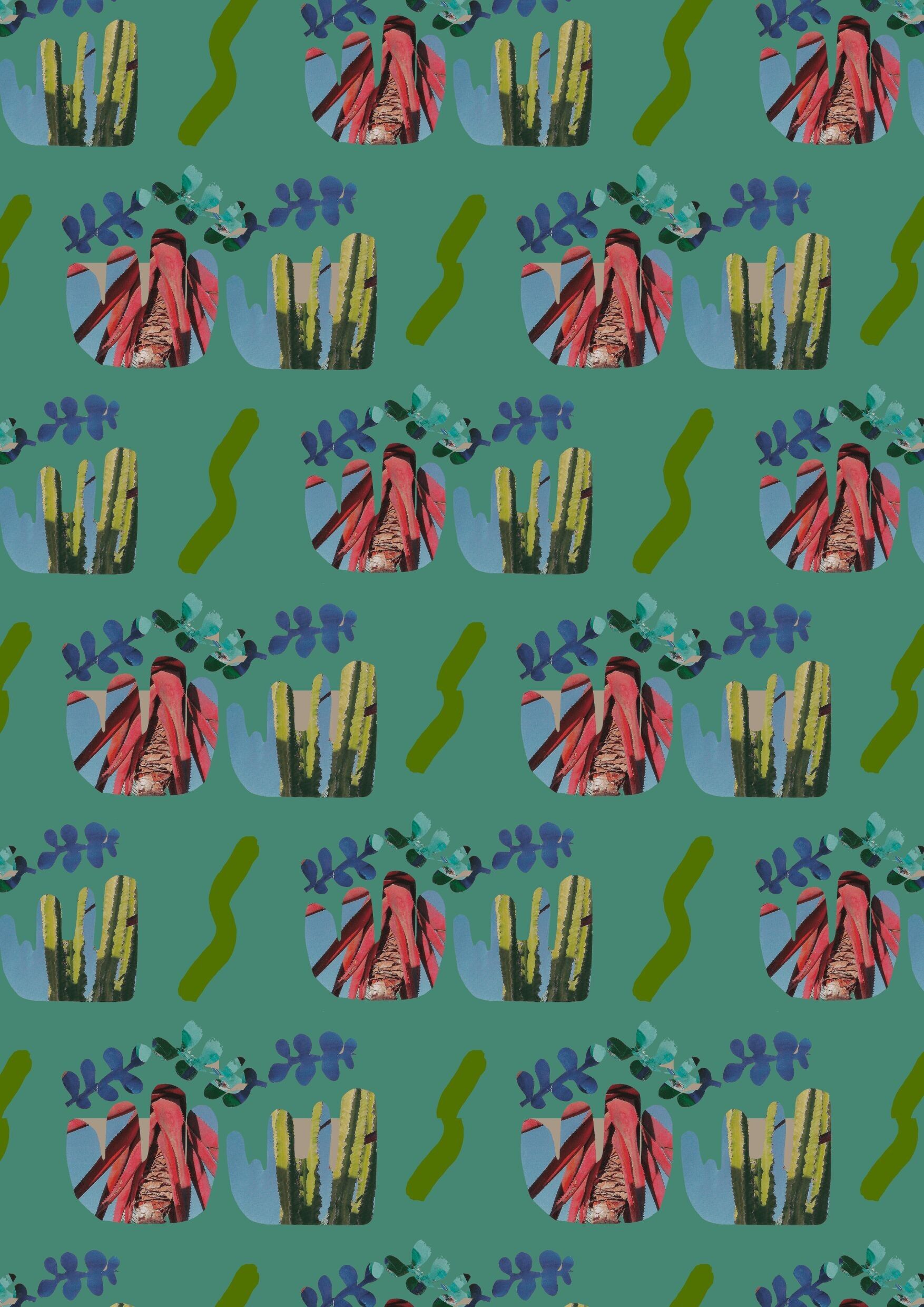 Vliestapete - Algen 🌱 (50 cm x 1000 cm)