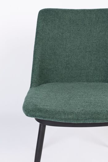 CHAISE LIONEL VERT FONCÉ 6