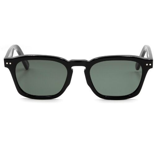 Genoa – Schwarz mit grünen Gläsern