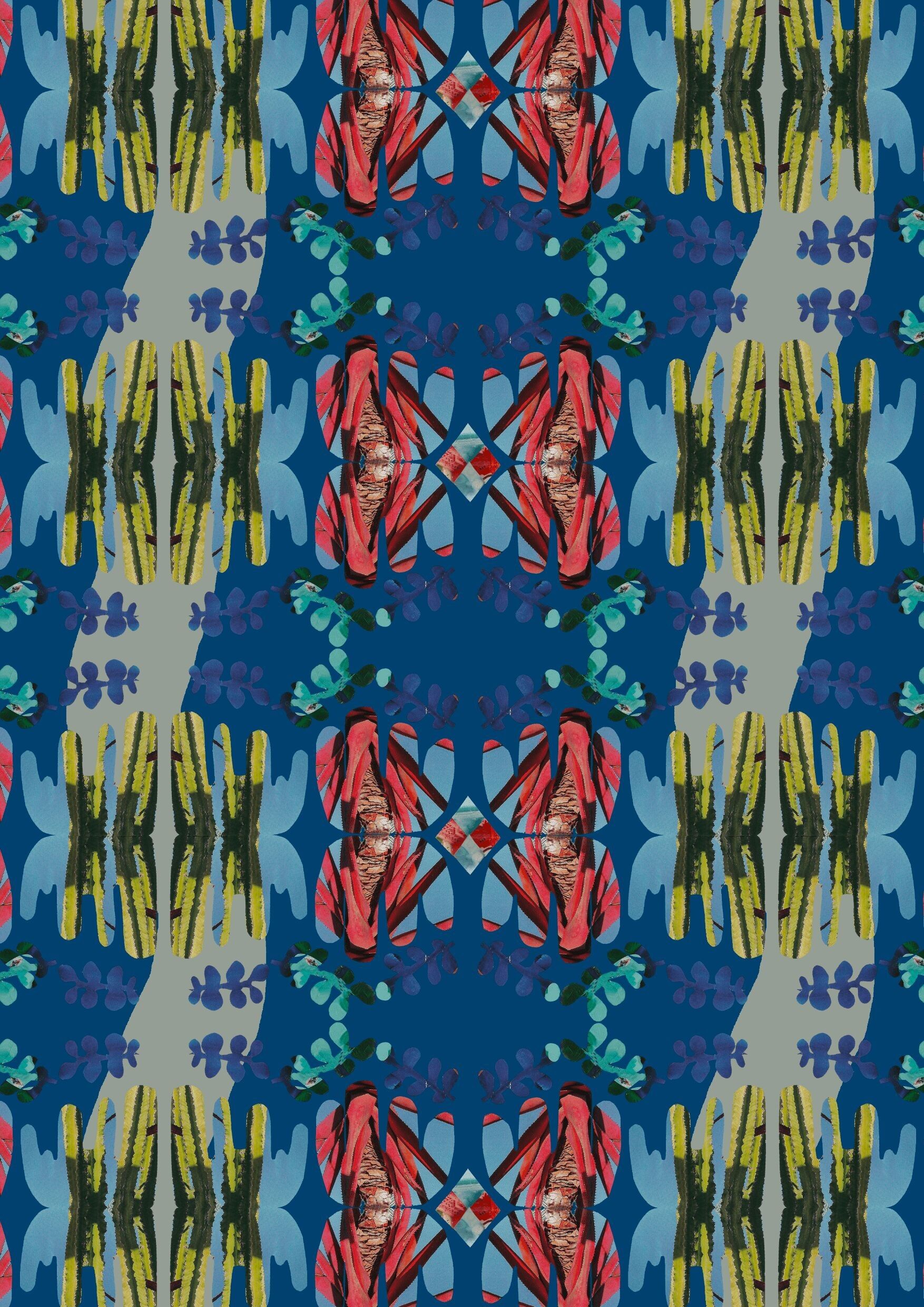 Vliestapete - Javablau 🇮🇩 (50 cm x 1000 cm)