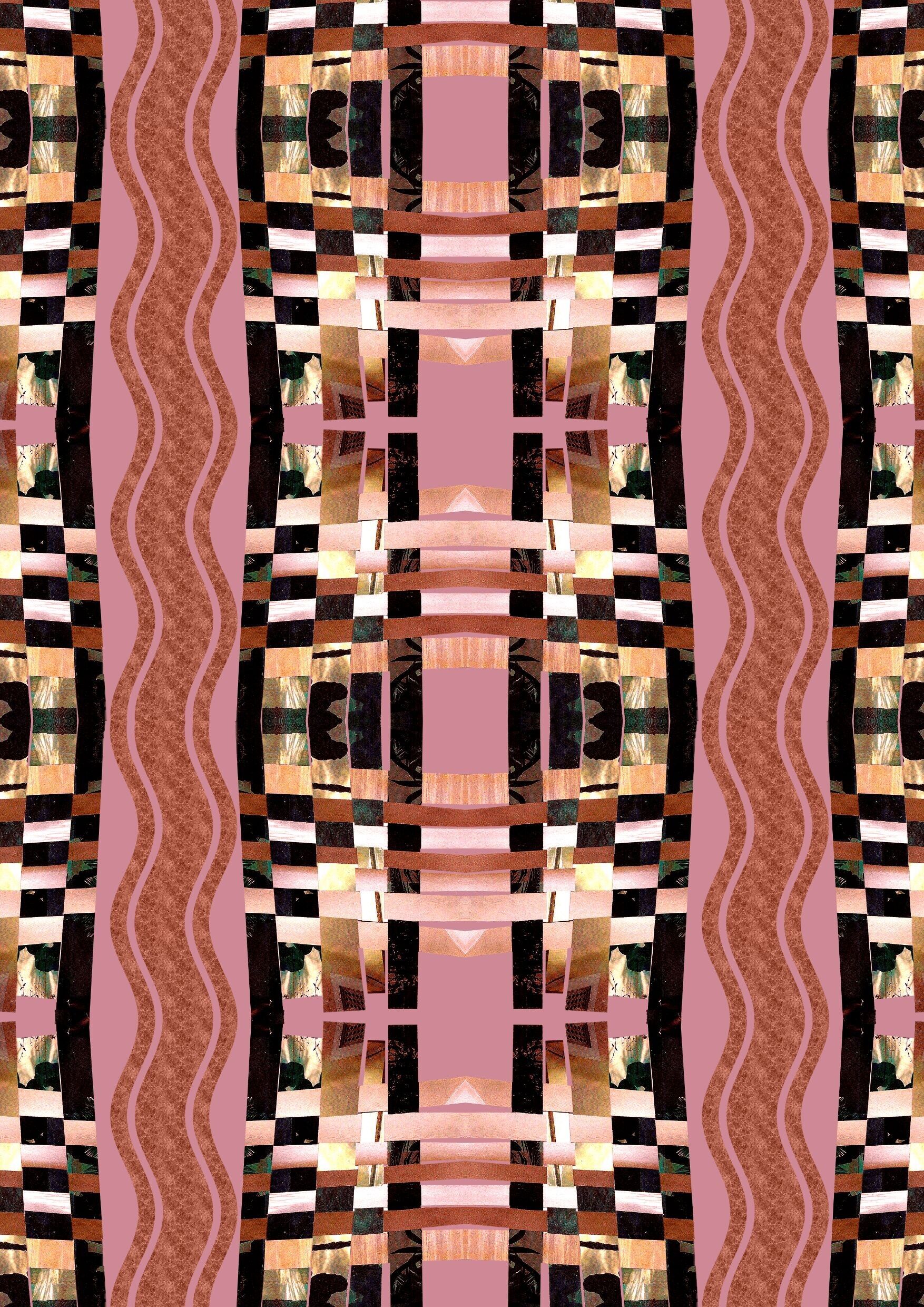 Vliestapete - Weave Pink 〰️ (50 cm x 1000 cm)