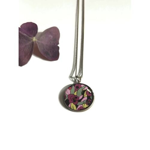 20 mm violette Halskette