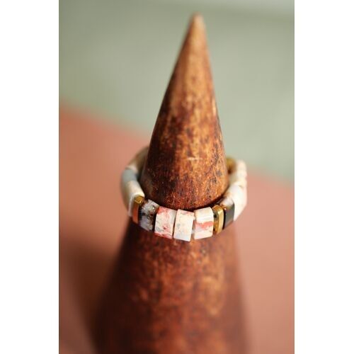 Aqua terra flat pearl ring