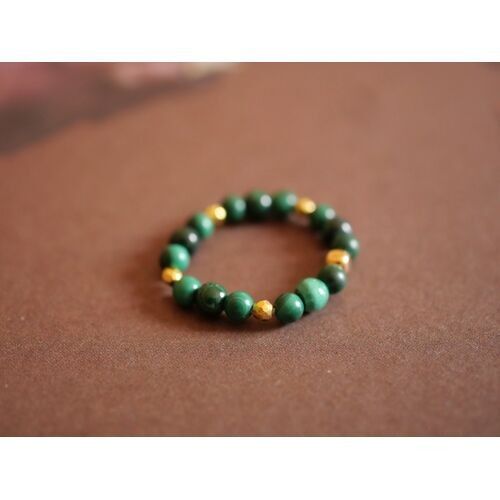 Green imperial jasper ring