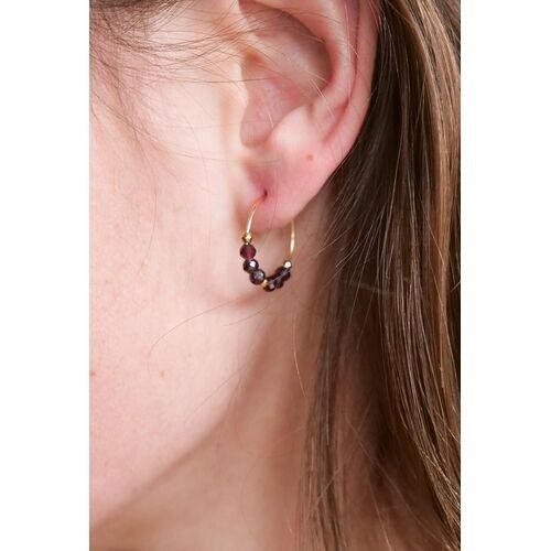 Garnet hoops