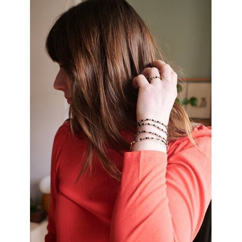 Dawn bracelet in Dalmatian jasper